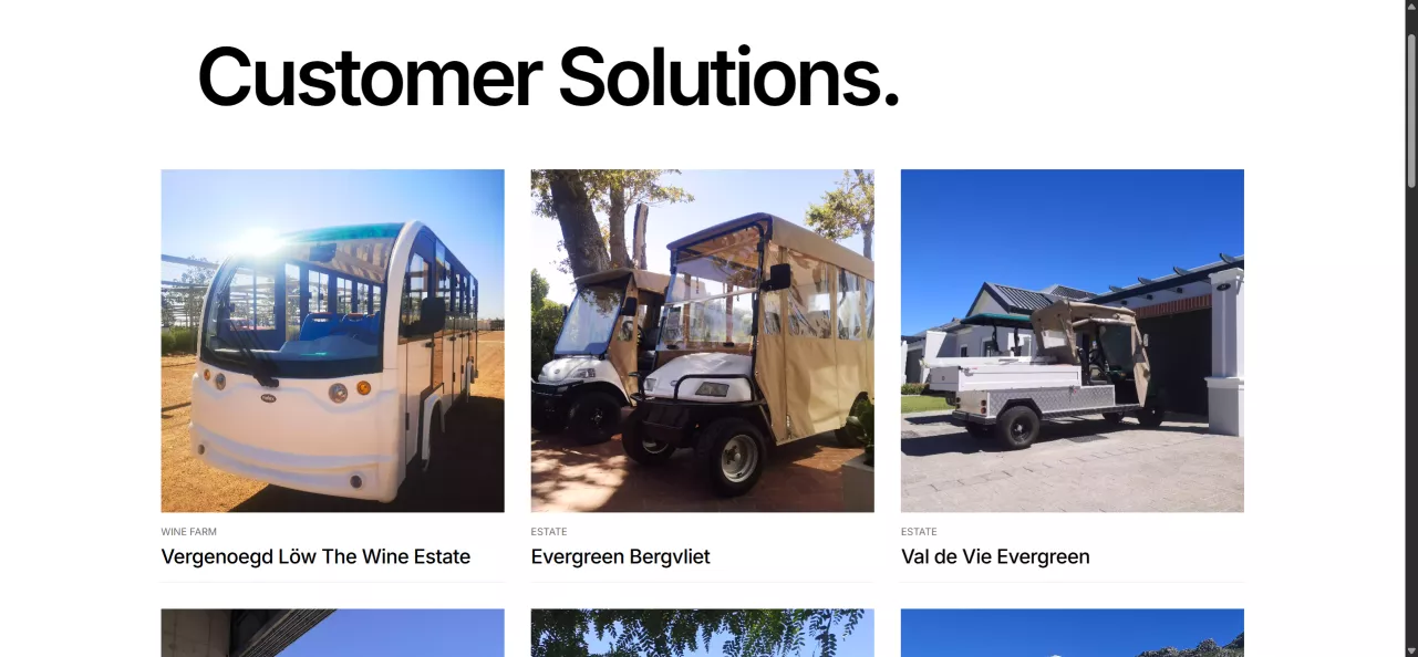 Melex website interface